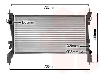 VAN WEZEL Radiators, Motora dzesēšanas sistēma 17002380